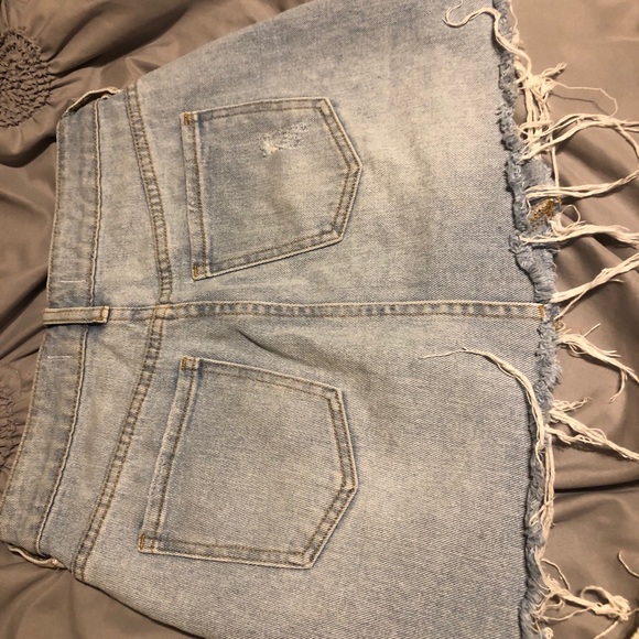 Pacsun size 24 denim distressed skirt - Picture 7 of 8